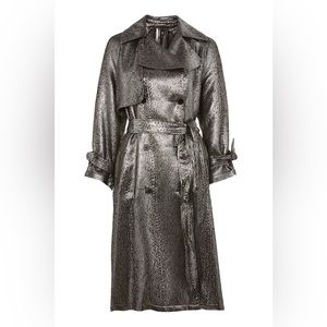 TOPSHOP METALLIC TRENCH COAT